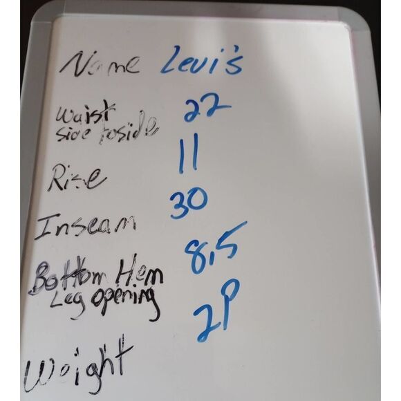 Levi's Jeans Ladies 24W Straight Mid Rise - Picture 7 of 7